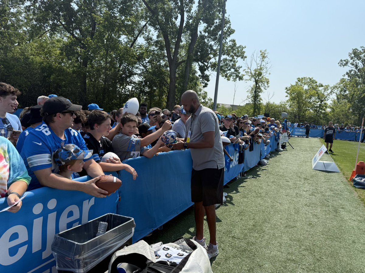 Pistons coach J.B. Bickerstaff at Lions camp today too