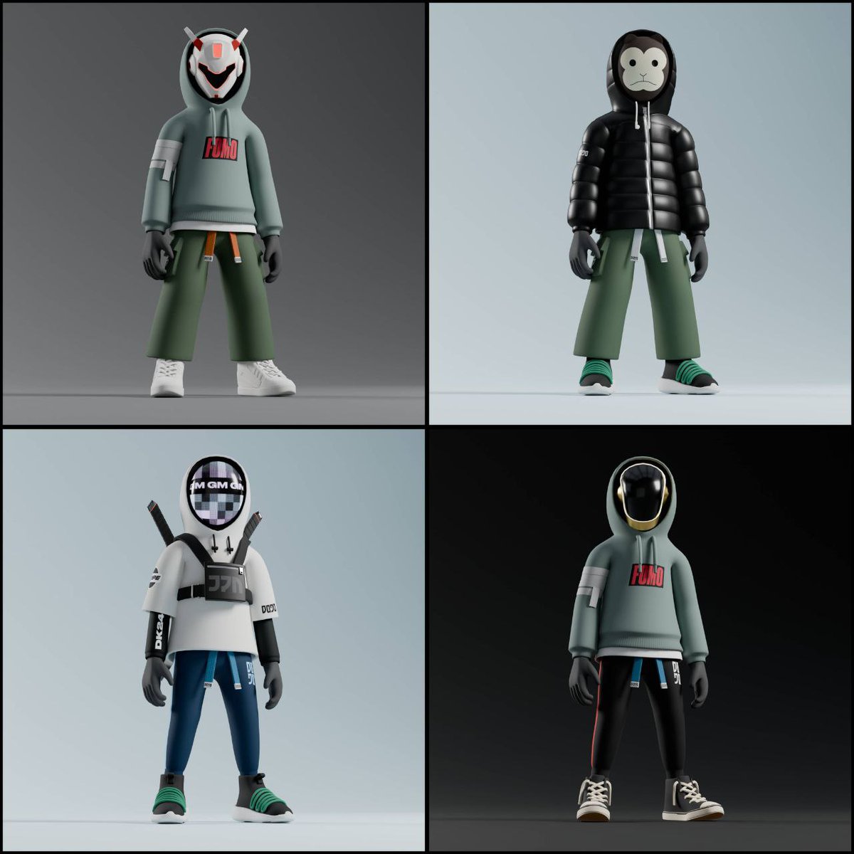 Giving away one Dojo Kidz 3D NFT 🥷 (choose from pic)! 

To enter:
1) Follow these accounts: <a href="/Eliit_One/">Eliit</a> &amp; <a href="/Dojo_Kidz/">Dojo Kidz</a>  
2) Like &amp; Retweet this post