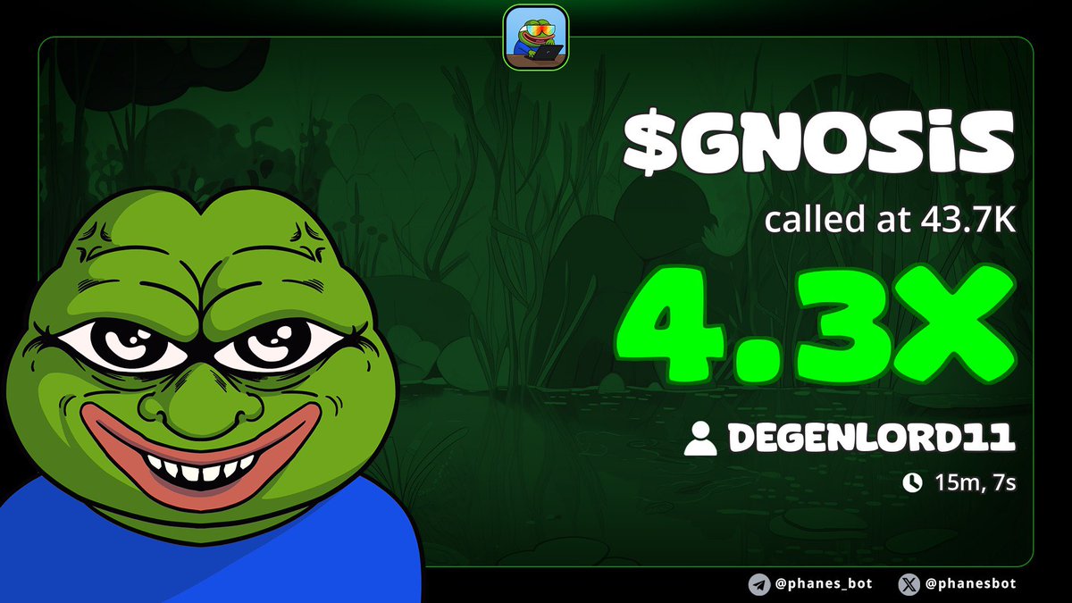 DegenLord11's tweet image. Massive rise already 4x on my alpha call on #GNOSIS
