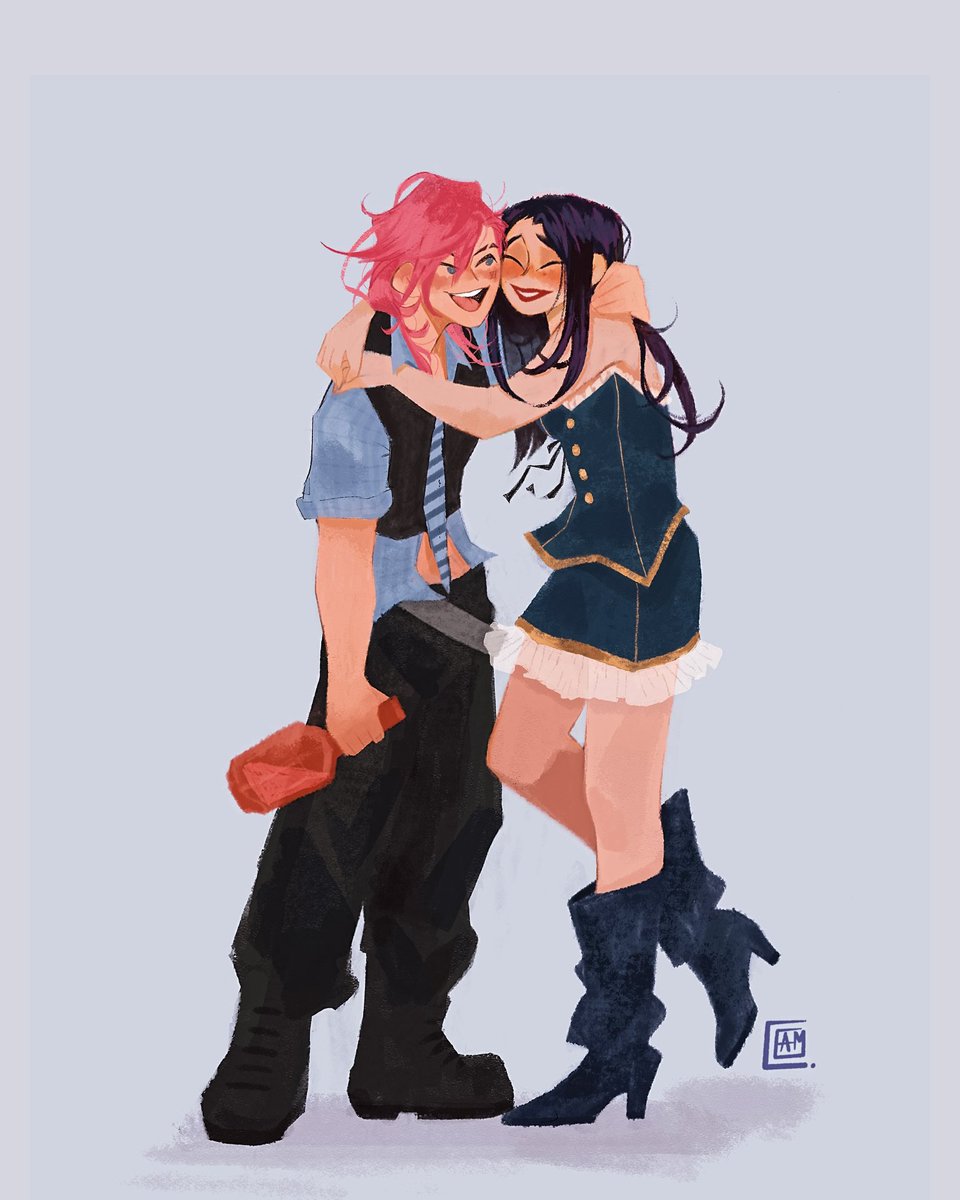 Sevika, Jinx and Caitvi fanarts by Fortiche groom artist Camille Canonne 🩷🥂 

#arcane