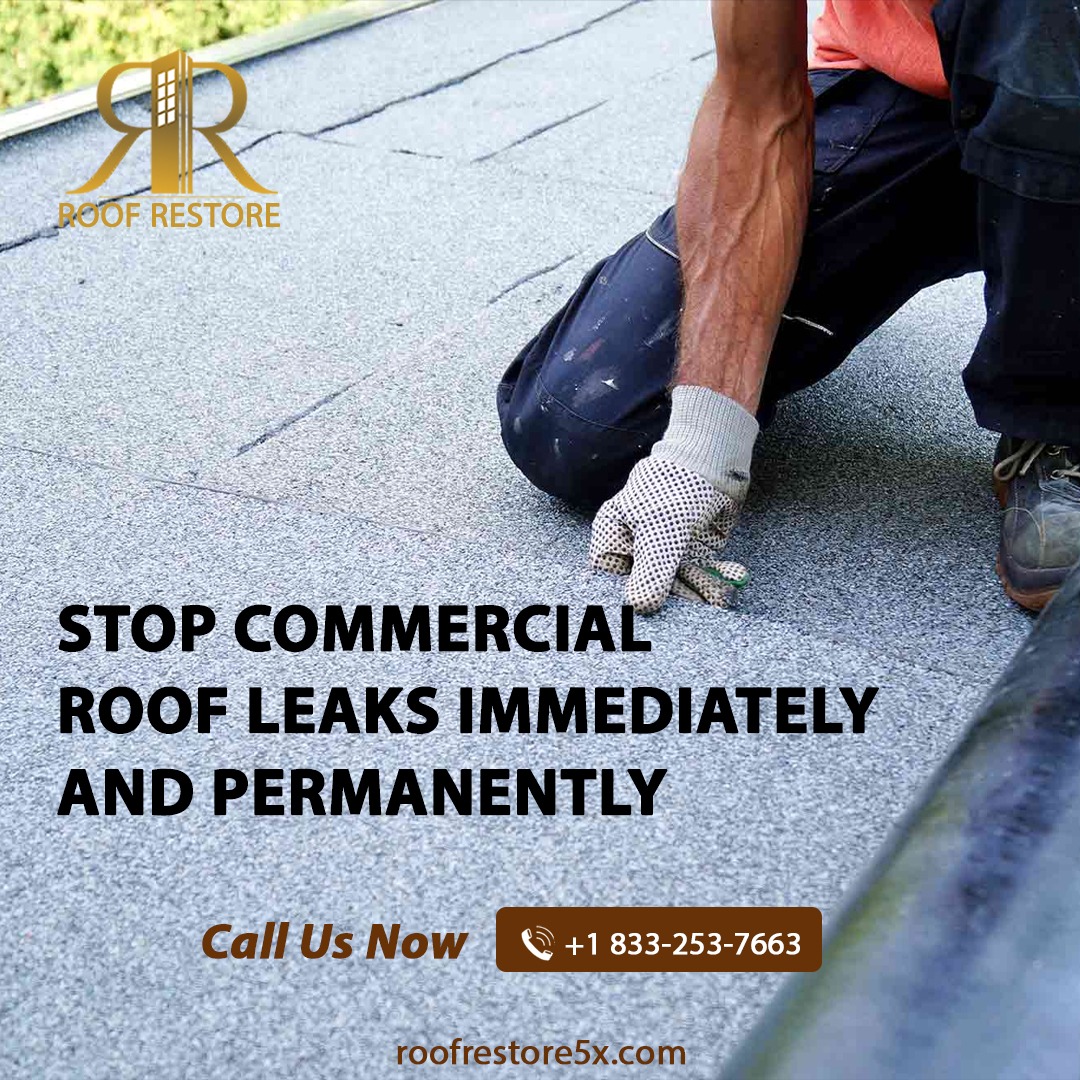 RoofRestore5X's tweet photo. 🏢 Protect Your Business from Costly Water Damage!
Roof Restore stops commercial roof leaks fast—and keeps them from coming back. Get lasting protection and peace of mind today.
📞 Call Now: +1 833-253-7663
🌐 https://t.co/WBYnIMMYUa

#CommercialRoofing #LeakPrevention #RoofRepair #RoofRestore #BusinessProtection #RoofingExperts #FlatRoofRepair #LeakFree
