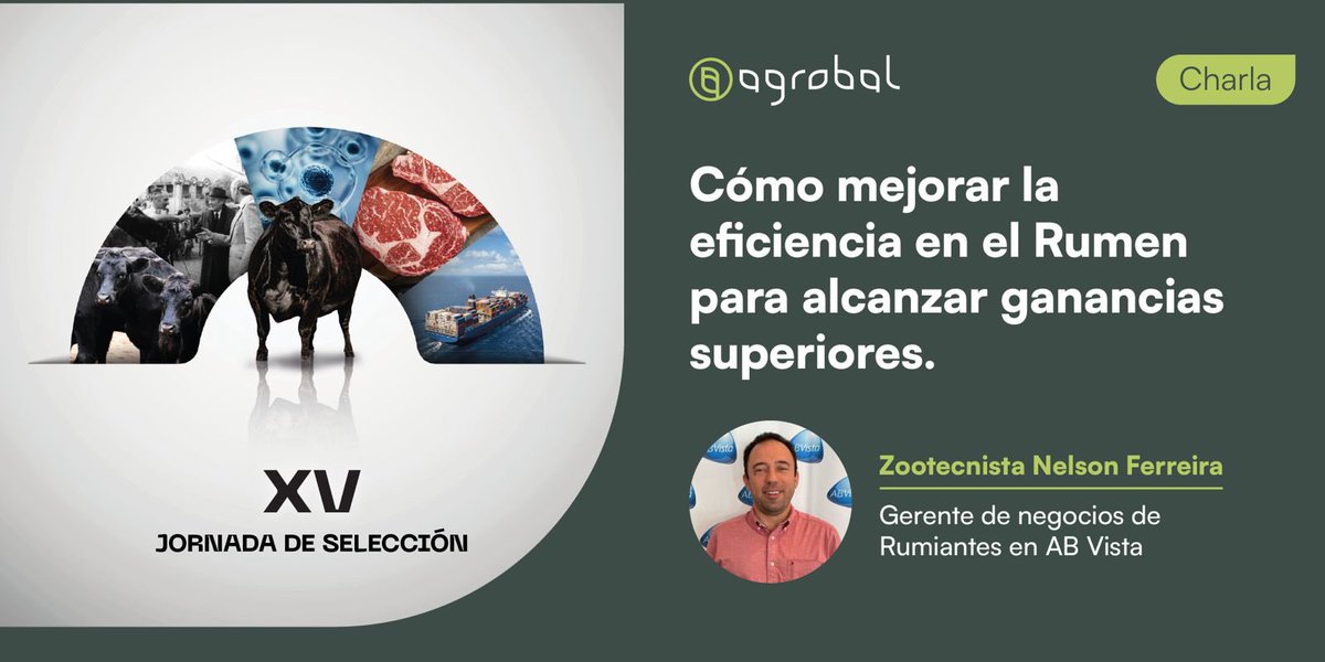 ¿Querés saber cómo mejorar la eficiencia en el Rumen para alcanzar Ganancias Superiores?

Te lo contamos mañana, en la charla "Agrobal" de la XV Jornada de Selección Angus, organizada por <a href="/AngusUruguay/">Angus Uruguay</a>.

A partir de las 8:30 comienza la jornada en Cabaña El Refugio.