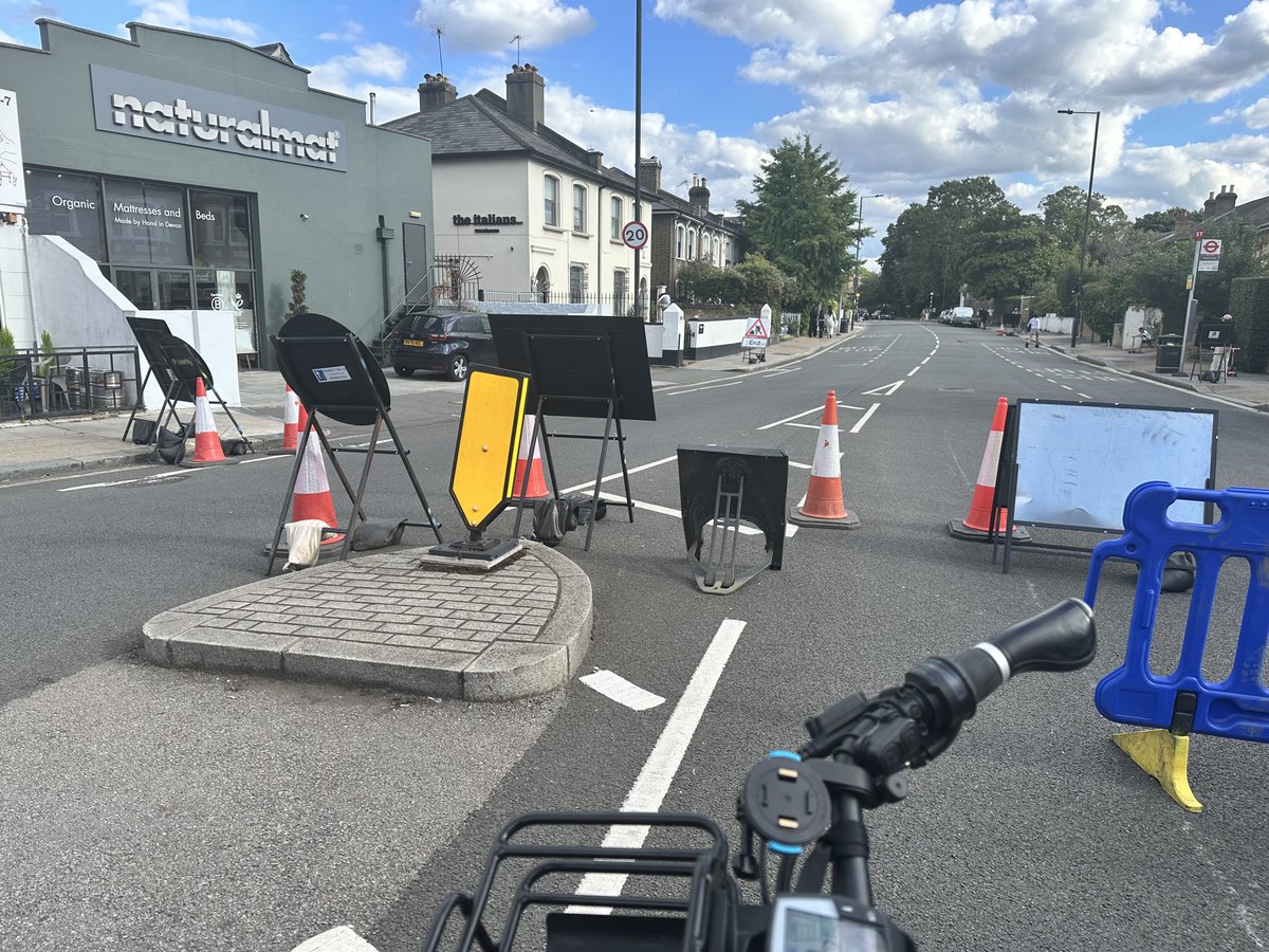 Nobody has tried it yet today. Well, a couple of motorcyclists and cyclists, but I don’t stop those in case they fall off. They might be in danger, whilst drivers inside their 1 tonne plus metal cage are never in any danger.