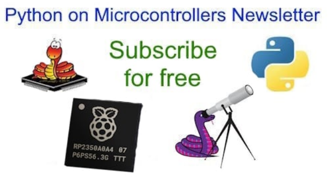 adafruit's tweet image. ...and subscribe for free to the Python on Microcontrollers Newsletter
#Python #MicroPython #CircuitPython
blog.adafruit.com/2025/08/14/the…