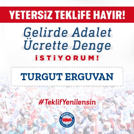 Onurluca yaşamak için 
#TeklifYenilensin