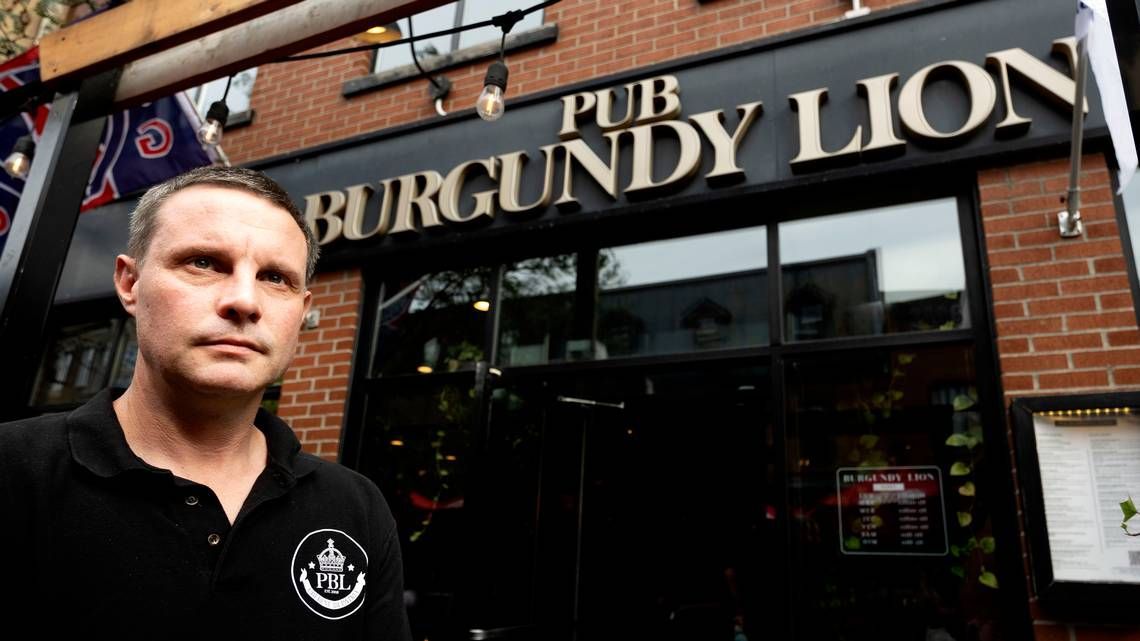 mtlgazette's tweet photo. Burgundy Lion pub can keep sign after Quebec’s language watchdog admits mistake https://t.co/kL7nGDt9Ew https://t.co/zU3PeXnzQj