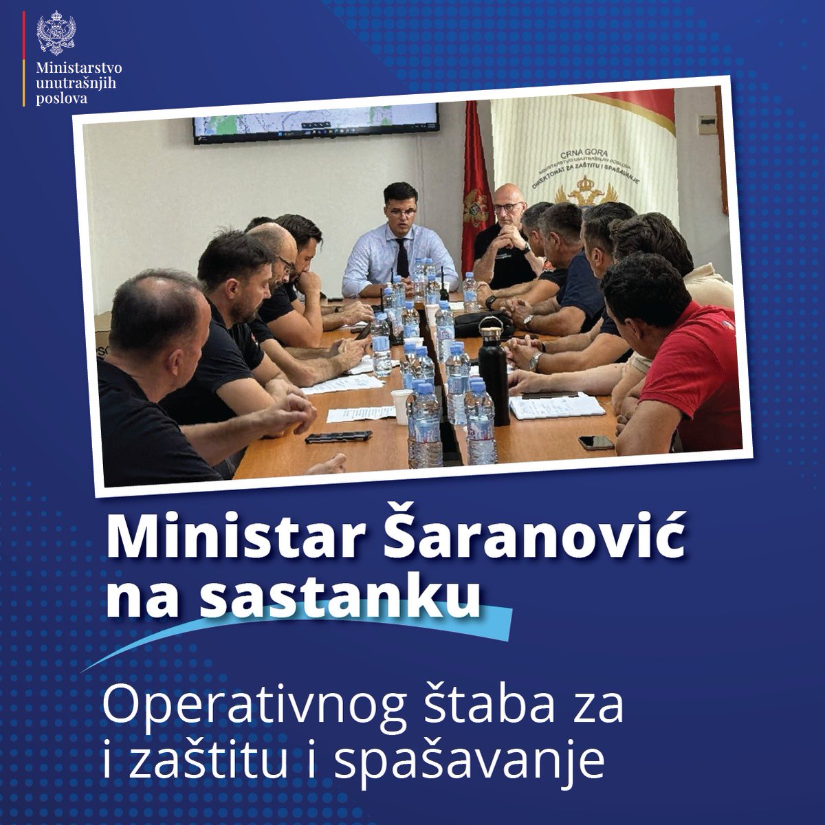⏺️Na jutros održanoj sjednici Operativnog štaba za zaštitu i spašavanje u stalnom zasijedanju, kojoj je prisustvovao i ministar unutrašnjih poslova Danilo Šaranović, definisani su dalji koraci u savladavanju aktivnih požara.
🔗facebook.com/share/p/16ojtE…
