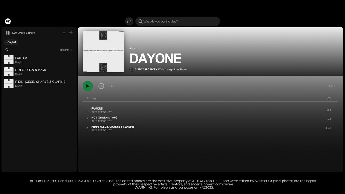 ALTDAY_PROJECT's tweet image. ㅤ
ㅤ
ALTDAY          PROJECT
1st Korean Mini Album
𝐃𝐀𝐘𝐎𝐍𝐄 ────  ★

▊DIGITAL ALBUM
Official Album Release

#ALTDAYPROJECT #DAYONE

ㅤㅤ