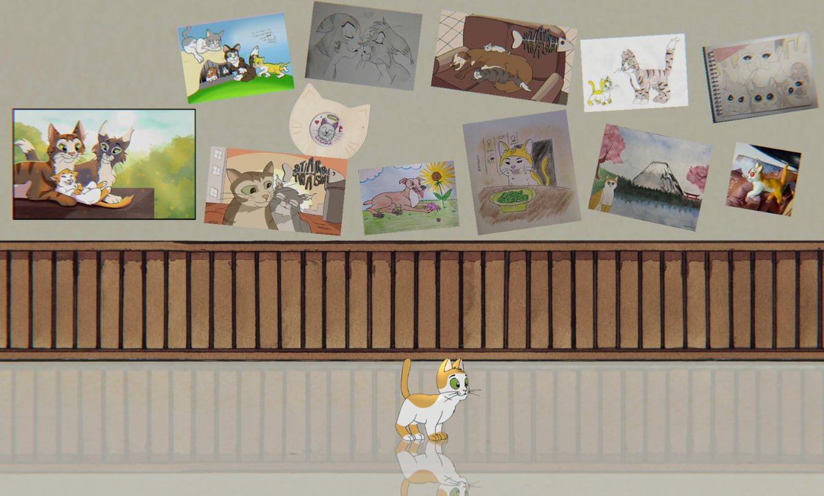 Added new fan art to the museum gallery 🎨🐈