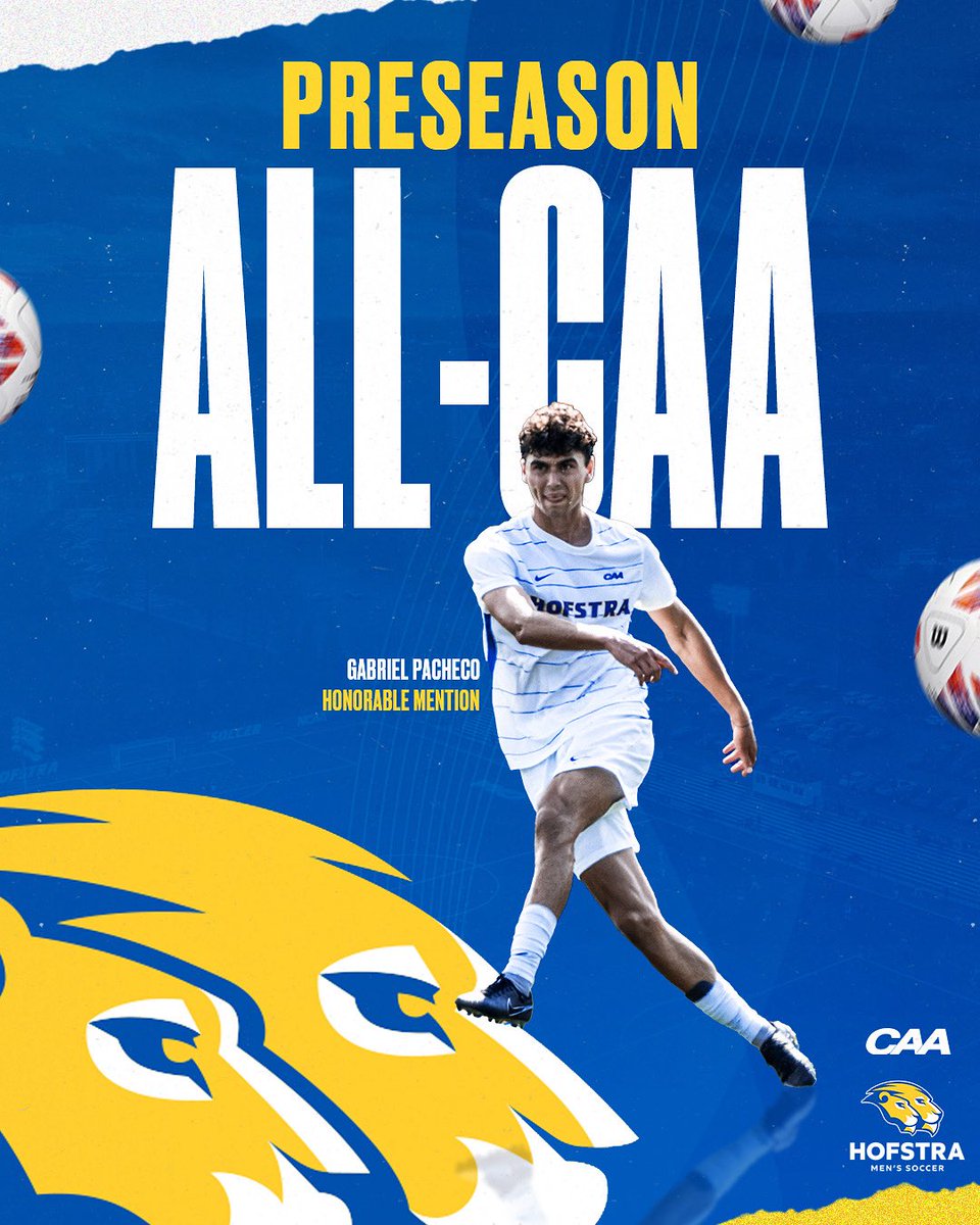 Hofstra Men's Soccer (@hofstramsoc) on Twitter photo โ๐ฃ๐๐ค๐๐๐ค๐ ๐ โ๐๐จ๐ค
#Hofstra favored to win <a href="/CAASports/">Coastal Athletic Association</a> North Division, Goddard named CAA Preseason Player of the Year, and Pacheco named to honorable mention preseason All-CAA Teamโ๏ธ
#PrideOfLI โ๐ฃ๐๐ค๐๐๐ค๐ ๐ โ๐๐จ๐ค
#Hofstra favored to win <a href="/CAASports/">Coastal Athletic Association</a> North Division, Goddard named CAA Preseason Player of the Year, and Pacheco named to honorable mention preseason All-CAA Teamโ๏ธ
#PrideOfLI