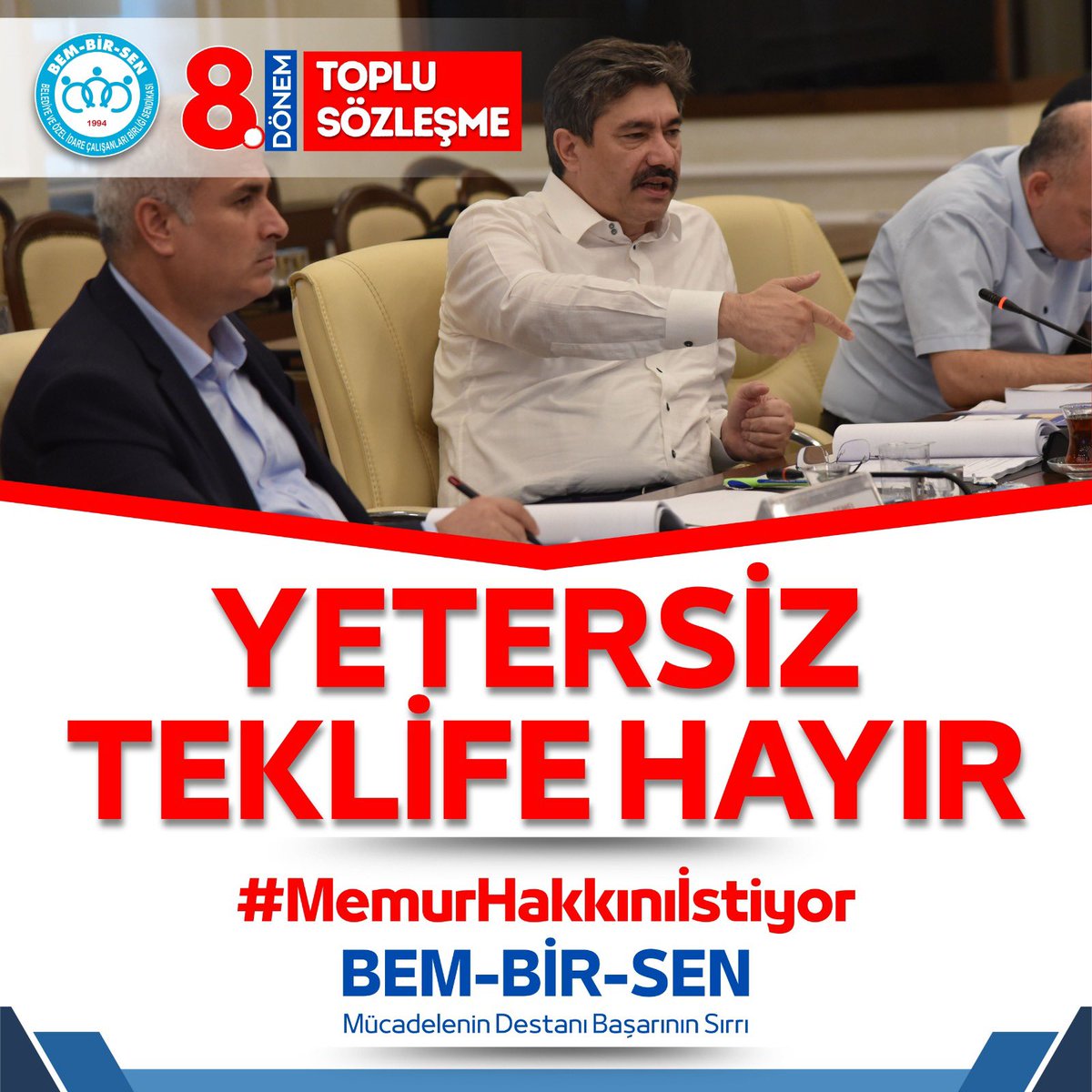 #TeklifYenilensin #MemurHakkınıİstiyor