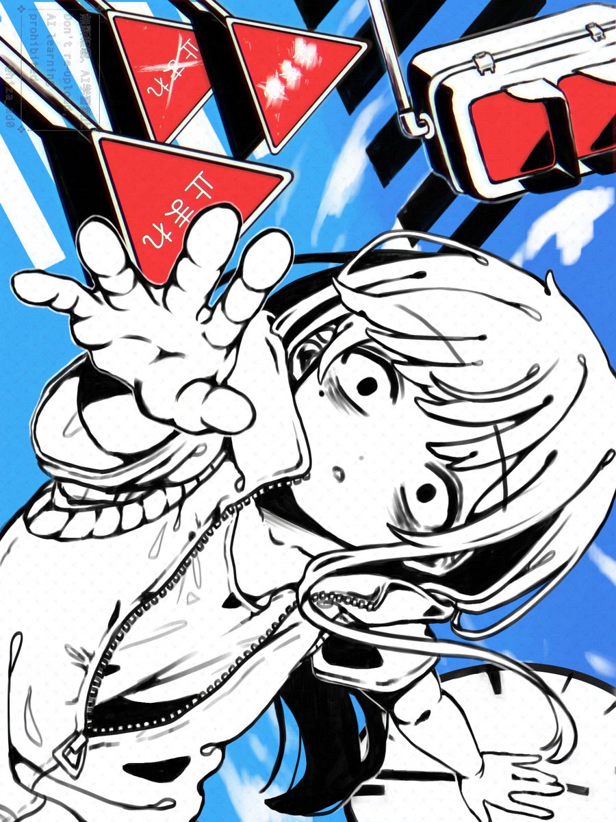 ⛔️🚥

 夏の水色 かき回すような 蝉の音に

 全  て  眩  ん  だ

#カゲロウデイズ #Adoart 
#カゲプロの日