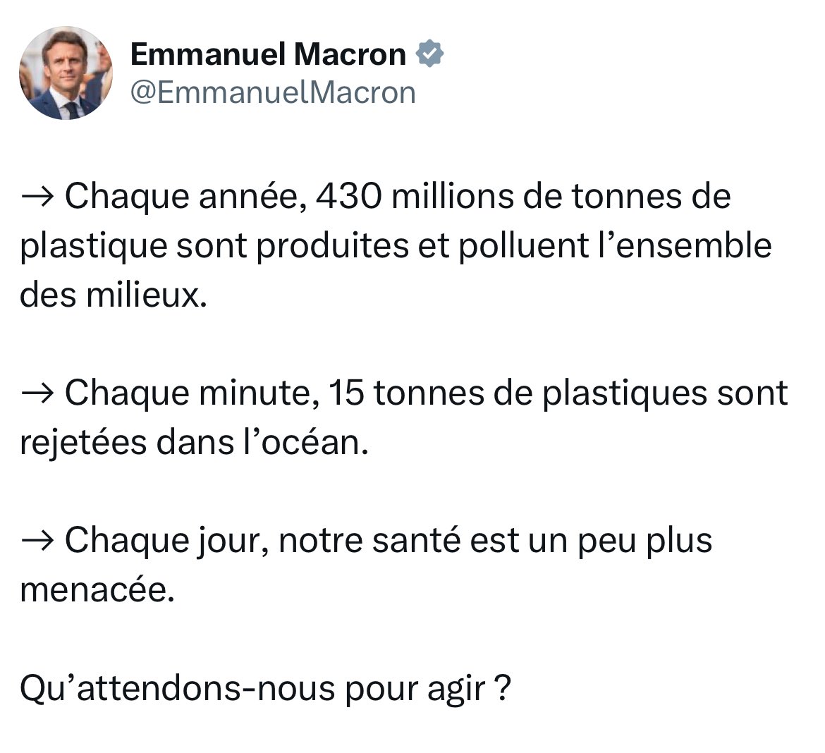 8 ans qu’il est là et il n’a rien fait mais il nous sort ça en toute détente