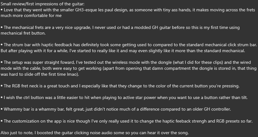 JustinCH_'s tweet photo. Here's a small review/first impressions of it https://t.co/r27lWNglC0