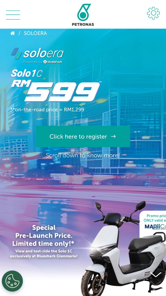 Menarik ni. Motor buat pergi surau atau ronda2 taman petang2.