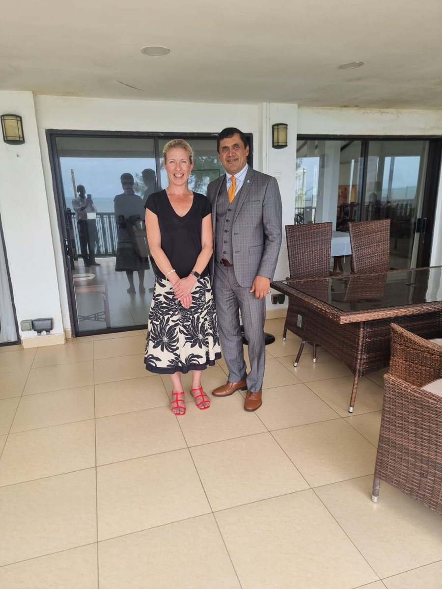 UKinTheGambia's tweet photo. Our HC @HCKingFCDO hosted a lunch with officials from Sutura Money Wallet -a partnership between Gampost, Nifty, &amp; Bibimoney UK 🇬🇧 -to celebrate the launch of their new service in The #Gambia, promoting inclusive digital financial services 💡📱 https://t.co/Tqmpv2OLC0