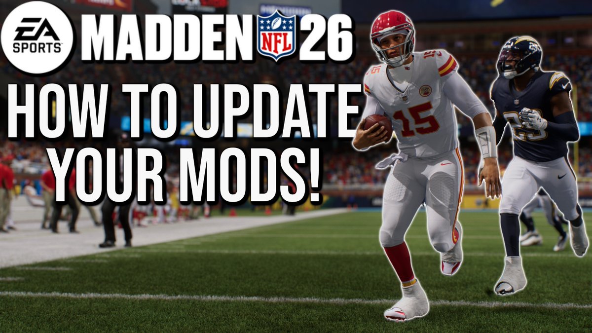 #Madden26 got a title update today, which means if you're on PC and playing with mods your mods will not work! I made a quick tutorial on how to get back up and running so feel free to check it out! youtu.be/sQoe38p_BnY

Also I do plan on streaming later tonight!