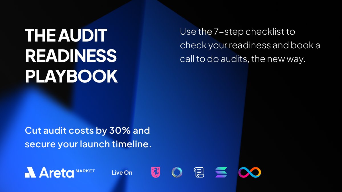 1/ On the back of the new Areta Market launches, we took a moment to share how builders used the platform to secure 15+ audit quotes in under 3 days and cut their costs by over 30%.

To go with it, we’ve created a builder playbook with a 7 step checklist to helps teams avoid the
