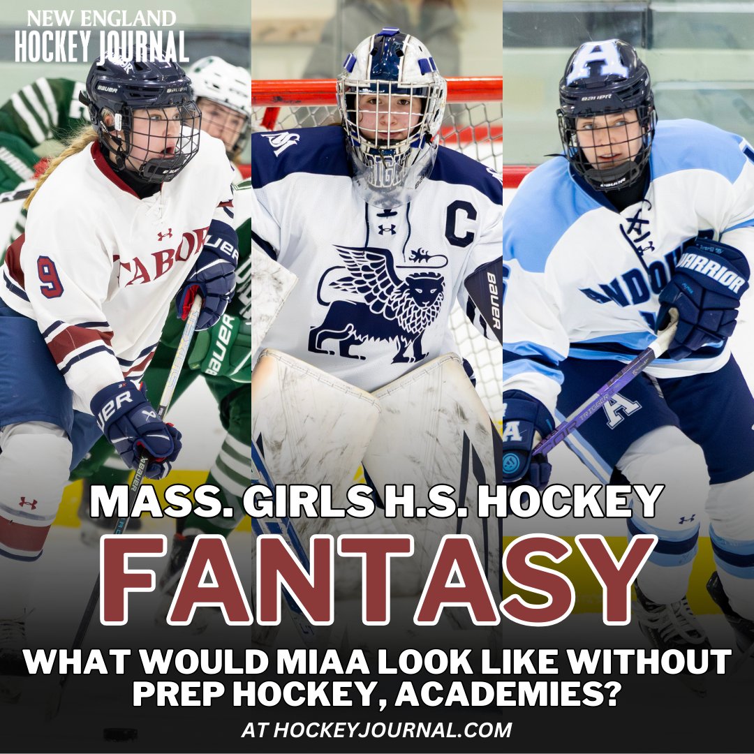 It's a quiet time in the hockey calendar, so we thought we'd have some fun...

What if there were no preps or full-season academies, and all girls hockey players played high school hockey for their hometowns? How would the MIAA look?

From <a href="/PatDonn12/">Patrick Donnelly</a>: hockeyjournal.com/what-would-mia…