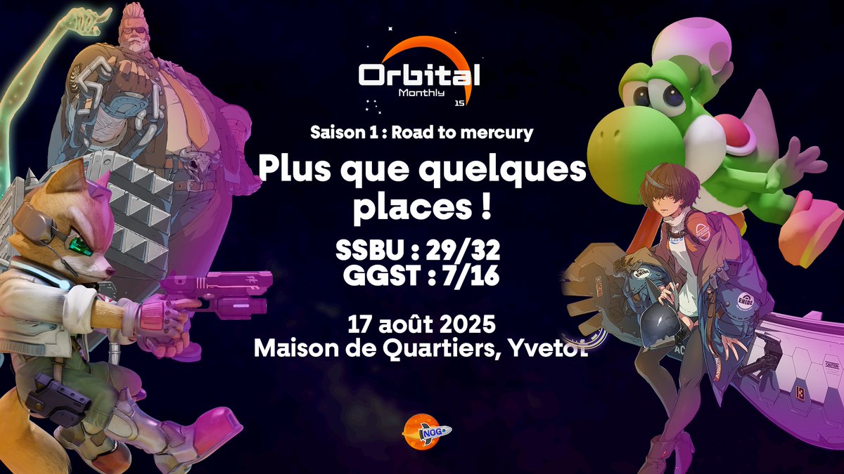 ⏰ 𝗣𝗹𝘂𝘀 𝗾𝘂𝗲 𝗾𝘂𝗲𝗹𝗾𝘂𝗲𝘀 𝗽𝗹𝗮𝗰𝗲𝘀 ! ⏰

Dernières chances pour pouvoir vous inscrire avant la fermeture des inscriptions vendredi à 21h !

🥊 #SSBU | 32 slots
⚙️ #GGST | 16 slots
📍 Yvetot, Normandie

Inscrivez-vous ici 👇
🔗 start.gg/OM15