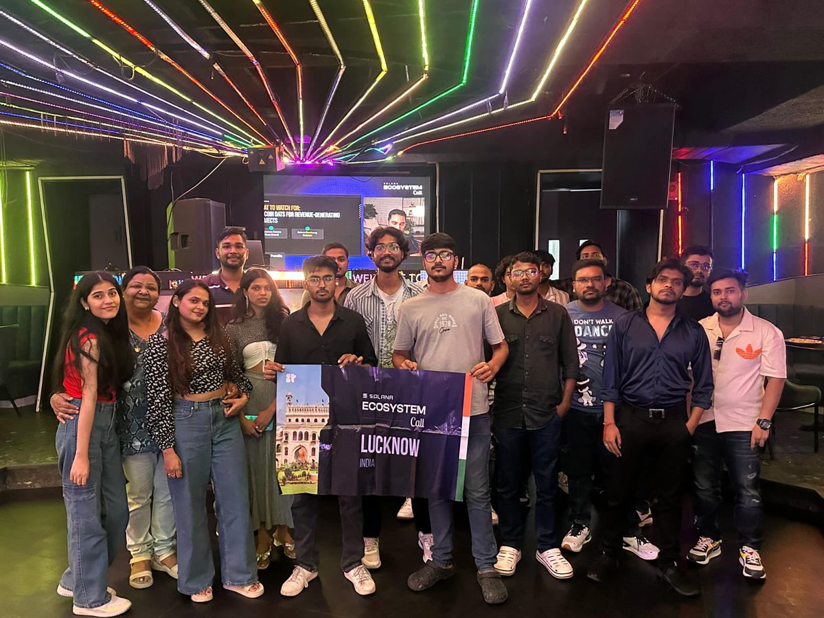faridsidd02's tweet photo. Attended the Solana Ecosystem Call IRL – Lucknow today and it was amazing💥

Super excited for Solana Apex Mumbai🥹

Big thanks to @rajdotcc @SuperteamIN @kashdhanda @W3Lucknow @morphinelabs ✨ https://t.co/JI4pXw8T90