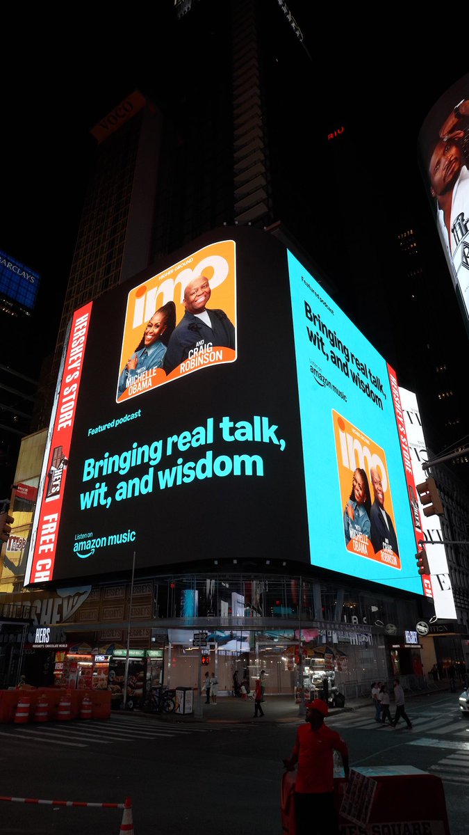 imopodcasts's tweet image. Live from New York it’s IMO with Michelle Obama &amp;amp; Craig Robinson. Listen now on @amazonmusic @PlayMorePods shorturl.at/Re3Xm