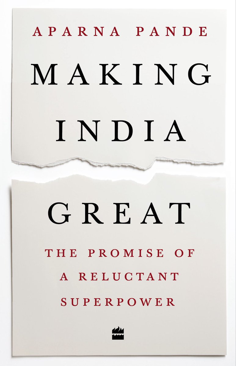 Aparna_Pande's tweet photo. 5th Anniversary of the release of my book #MakingIndiaGreat / Believe it has stood the test of time & is as relevant today as then @HudsonInstitute @HarperCollinsIN https://t.co/JtTNkEU9PU