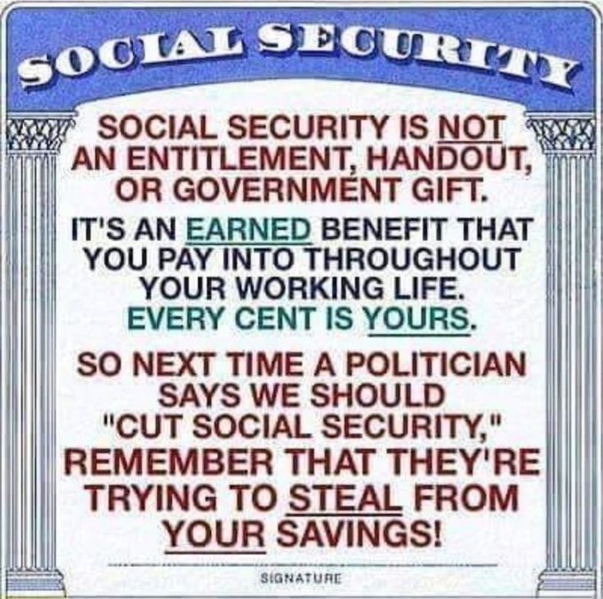 bannerite's tweet photo. #HandsOffOurSocialSecurity We do not want to see it privatized! Let’s celebrate the 90th birthday! Please help us trend this hashtag! RT and reply with the hashtag! https://t.co/0QKiUEg9zA
