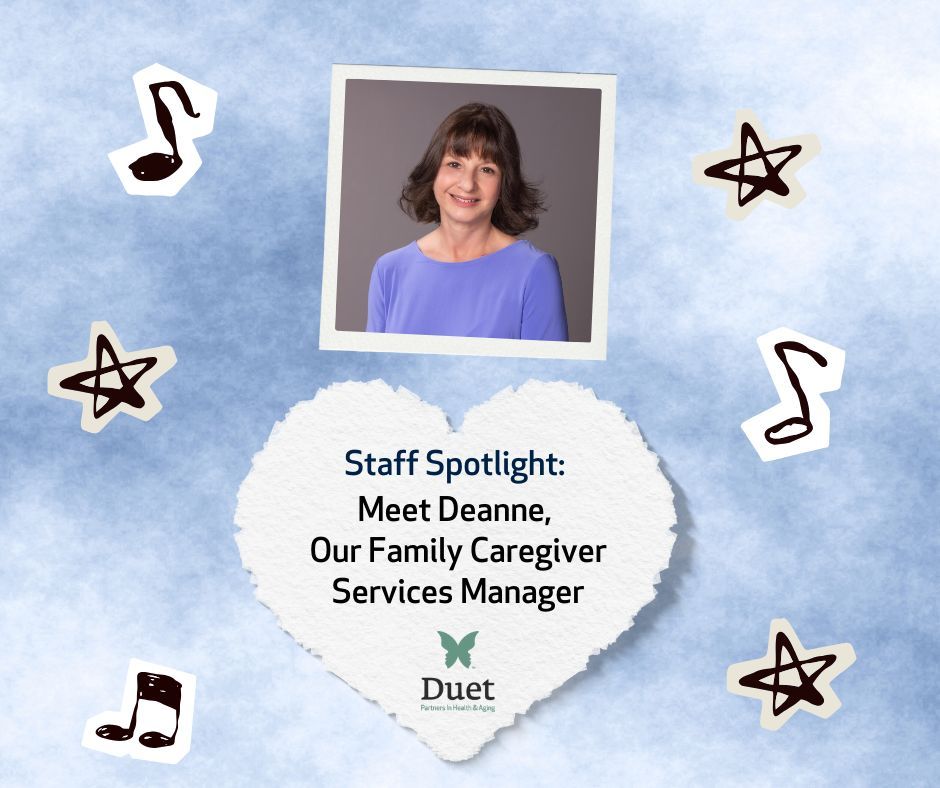 DuetAZ's tweet photo. This month, we’re excited to shine a spotlight on Deanne Poulos, Duet’s Family Caregiver Services Manager, and the passion she brings to supporting caregivers.

You remind us that one person can make a difference, using dance, song, and the power of words to lift up spirits! https://t.co/v35umkZJp6