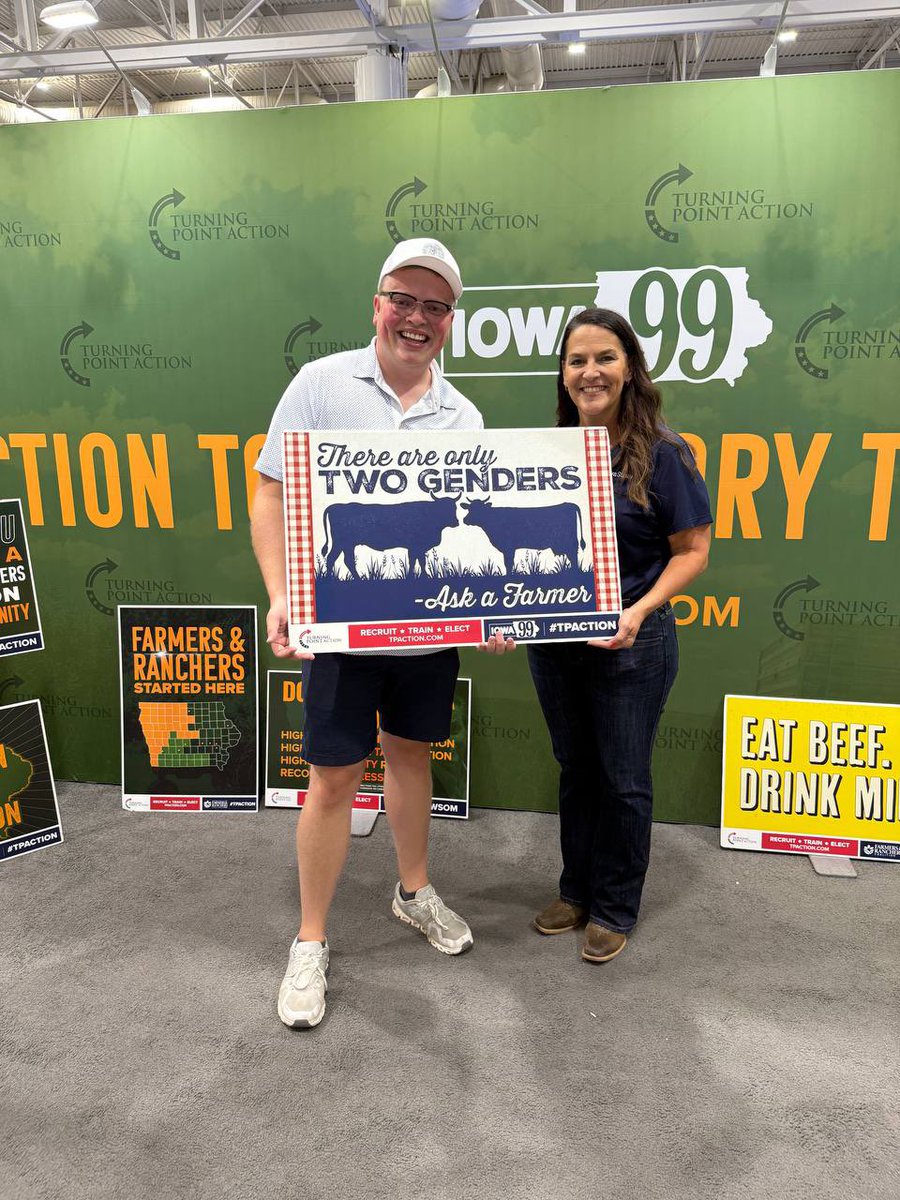Dixon Wolfe (@dixonswolfe) on Twitter photo We were thrilled to have Lt. Governor Chris Cournoyer stop by the <a href="/TPAction_/">Turning Point Action</a> booth at the Iowa State Fair! She loved seeing us boldly share the truth—that there are only TWO genders—and encouraged us to keep standing strong. It’s great to have leaders who aren’t afraid to defend We were thrilled to have Lt. Governor Chris Cournoyer stop by the <a href="/TPAction_/">Turning Point Action</a> booth at the Iowa State Fair! She loved seeing us boldly share the truth—that there are only TWO genders—and encouraged us to keep standing strong. It’s great to have leaders who aren’t afraid to defend
