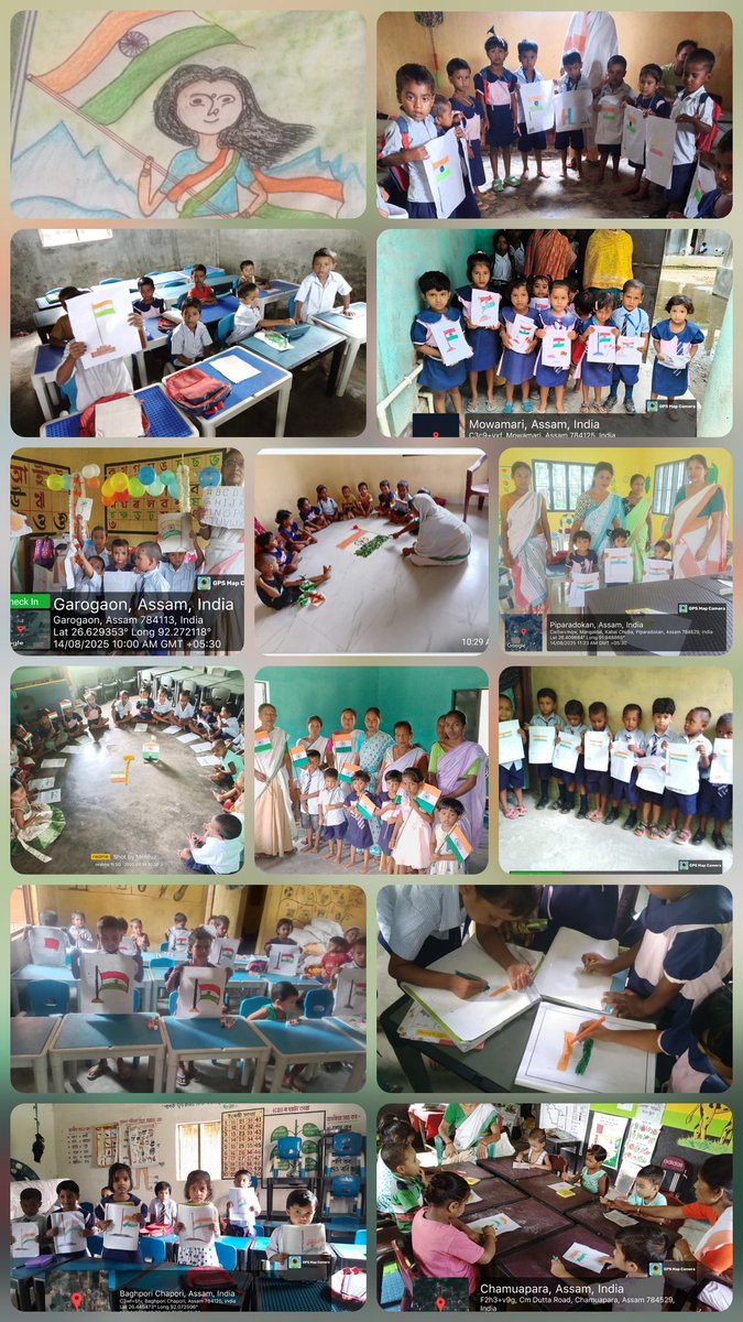 parvezmahedi49's tweet photo. On 14th August 2025, a Drawing Competition was organized among pre-school children across more than 1600 Anganwadi Centres (AWCs) under Darrang district.
The theme of the competition was “National Flag 🇮🇳”.
@MinistryWCD 
@MinOfCultureGoI 
@narendramodi 
@PMOIndia 
@himantabiswa https://t.co/VLW0weErP1