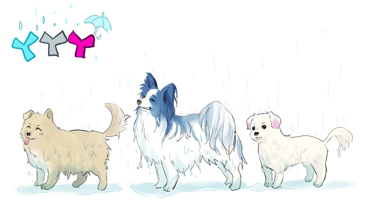 🐶🐶🐶🌧️⚓️😈🍭
#Aqours #わいわいわい