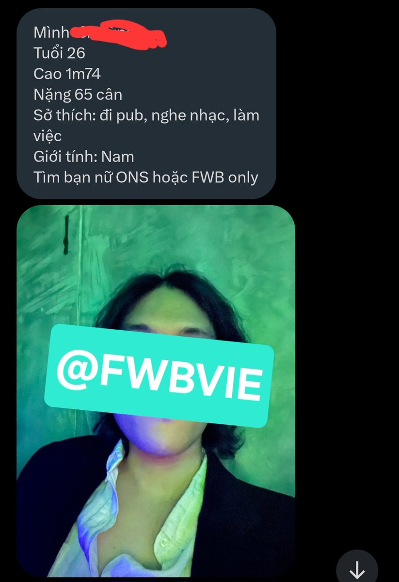 #HAN154 #FWBVIE_No29_154

Bạn nam tìm  #Fwb là nữ khu vực #HàNội nè.         
👉 Inbox <a href="/FWBVIE/">Cộng Đồng FWB Việt Nam( trang chính thức)</a> để biết thêm info nha.        
📷Nâng lên FWBVIE's Member để nhiều ưu tiên nhé.  

×××××××××××××××××××××××××××
IG: instagram.com/fwbvie/profile…
Threat: threads.com/@fwbvie