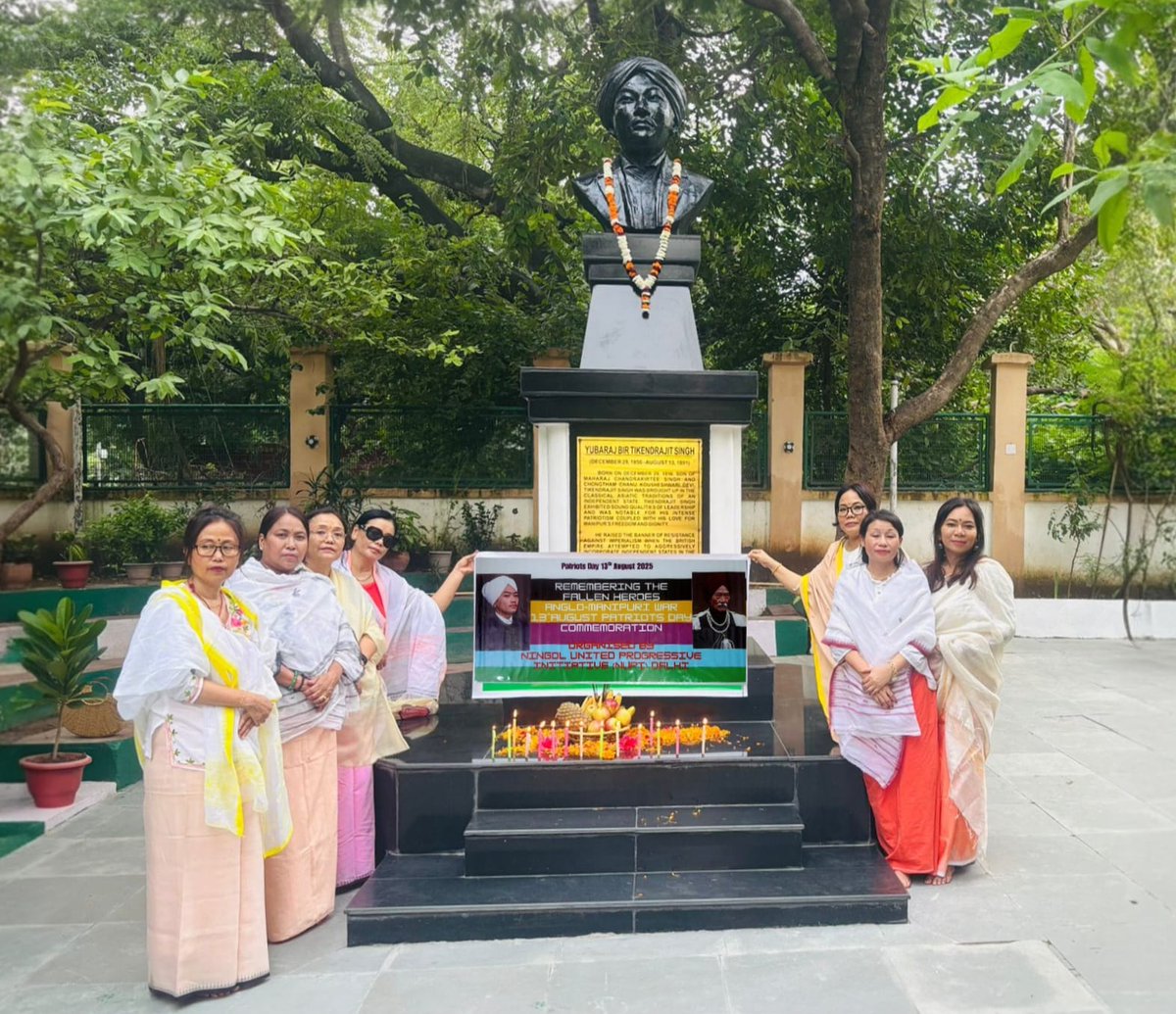 <a href="/KingOfFreeSoul/">Shining Forth_Manipur</a> #Patriots Day celebration on 13 August , at Manipur Bhavan, Delhi organised by NUPI . A Tribute to our Bravehearts and to keep their Legacy alive by the present generation and the future generation. for Ima Manipur Bir Tikendrajit and Thangal General were hanged by British .