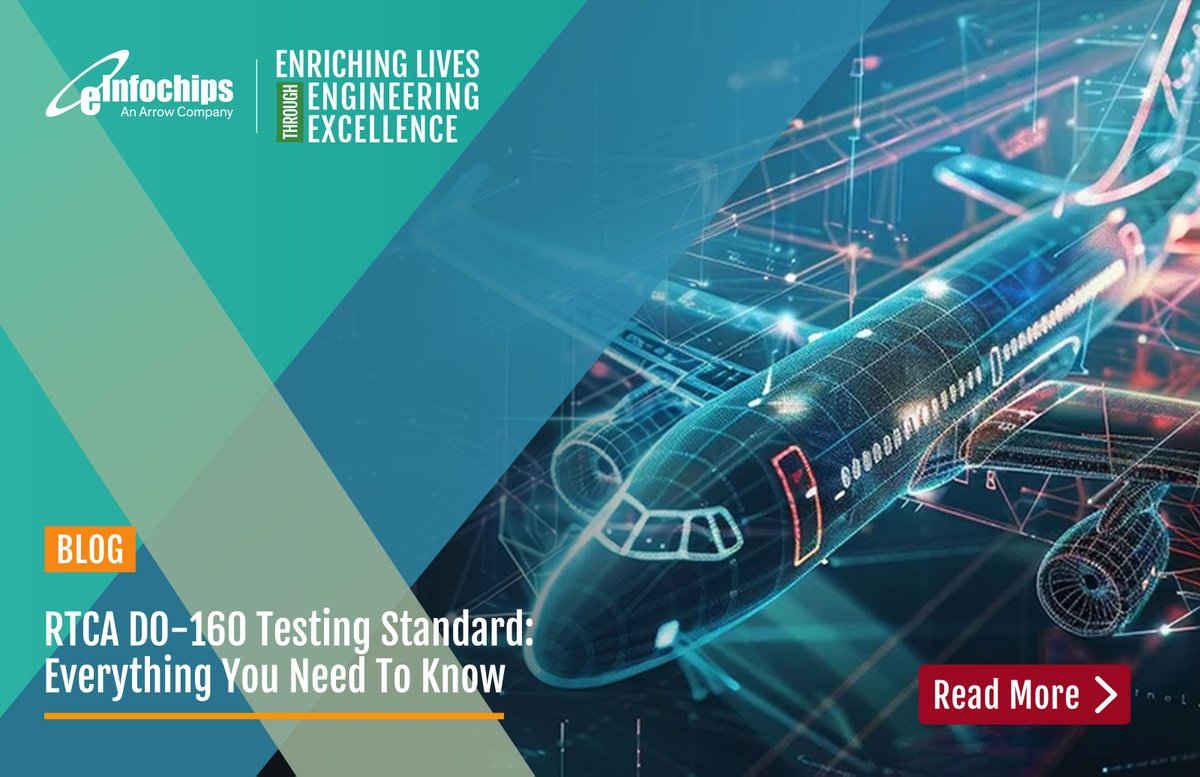 einfochipsltd's tweet photo. Ensure your avionics systems meet the highest standards! Dive into our blog to explore RTCA DO-160 testing—covering environmental conditions, equipment performance, and compliance essentials.

Read now: https://t.co/OfUjxo5fUq

#Aerospace #RTCADo160 #TestingStandards https://t.co/rOezac7sNH