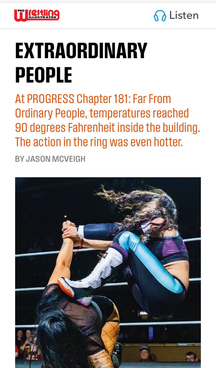 Jason McVeigh (@jbladeko) on Twitter photo In the latest issue of <a href="/OfficialPWI/">PWI (Pro Wrestling Illustrated)</a> you can read about my summer visit to see a great <a href="/ThisIs_Progress/">PROGRESS Wrestling</a> show in Manchester. In the latest issue of <a href="/OfficialPWI/">PWI (Pro Wrestling Illustrated)</a> you can read about my summer visit to see a great <a href="/ThisIs_Progress/">PROGRESS Wrestling</a> show in Manchester.