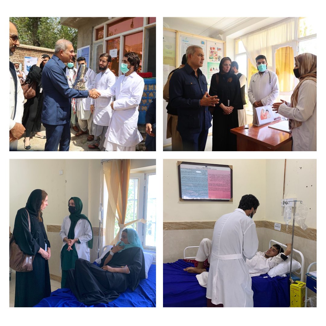 OCHAAfg's tweet photo. HC @IndrikaRatwatte visited Parwan Province where a cholera outbreak is ongoing. He met authorities &amp; frontline responders to agree immediate priorities &amp; visited a treatment center.

“The world is facing challenging times but Afghanistan &amp; its ppl must not be forgotten.” he said https://t.co/K5QVyNeZQv