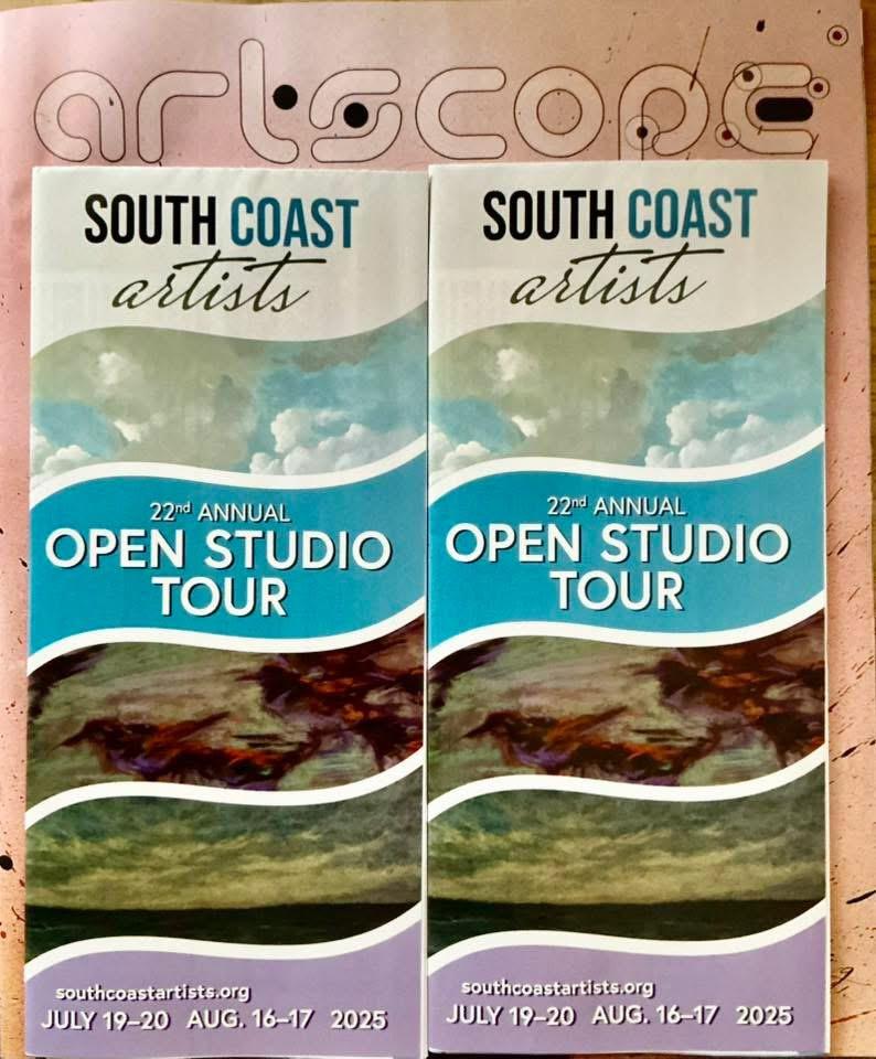 75 artists invite you to visit their workspaces for “A Breath of Fresh Air” during this weekend's “23rd Annual South Coast Artists Open Studio Tour” from 11 a.m.-5 p.m. in Tiverton &amp; Little Compton, RI and Westport &amp; Dartmouth, Mass. Learn more at southcoastartists.org