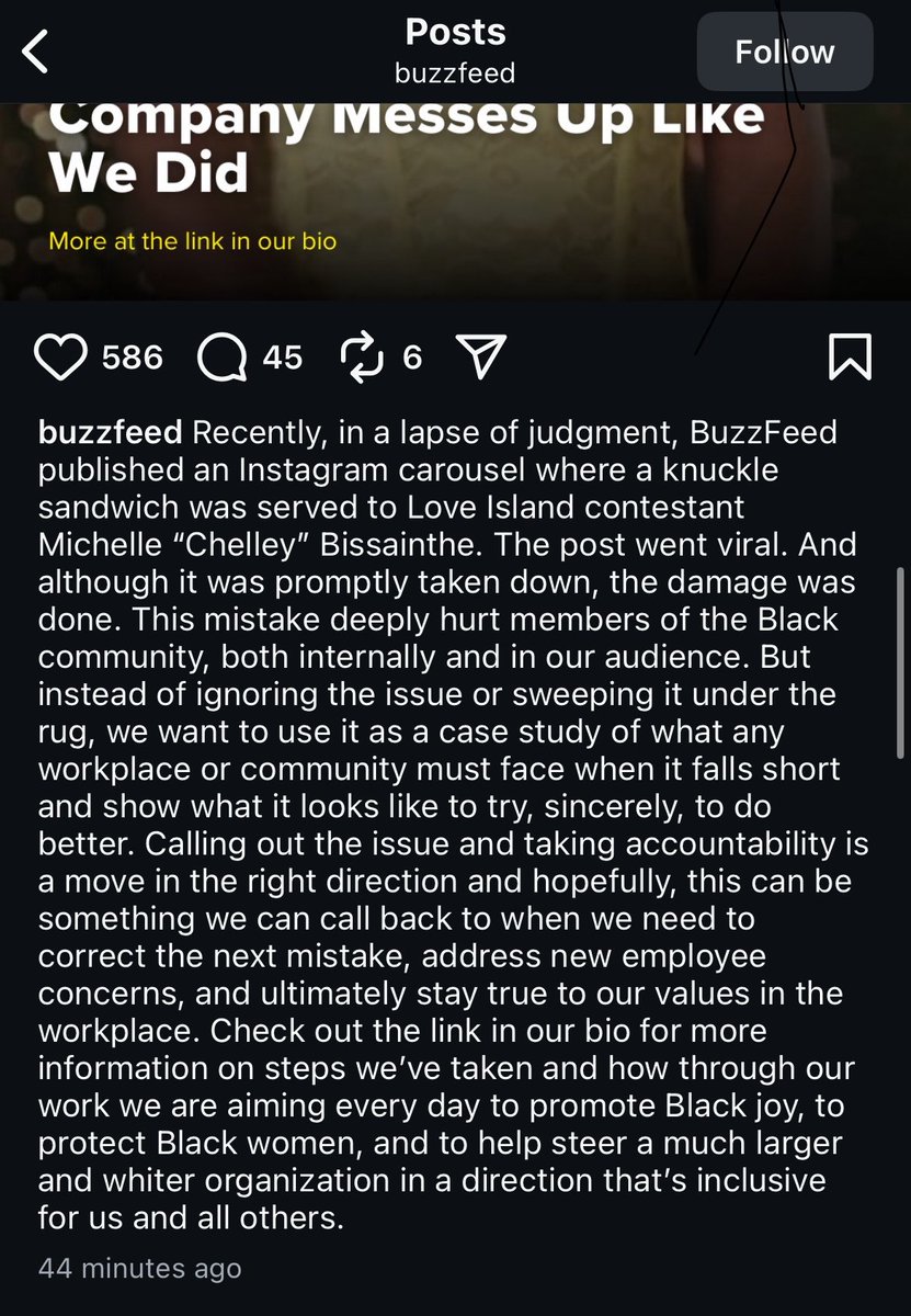 buzz feed apologizing to chelley