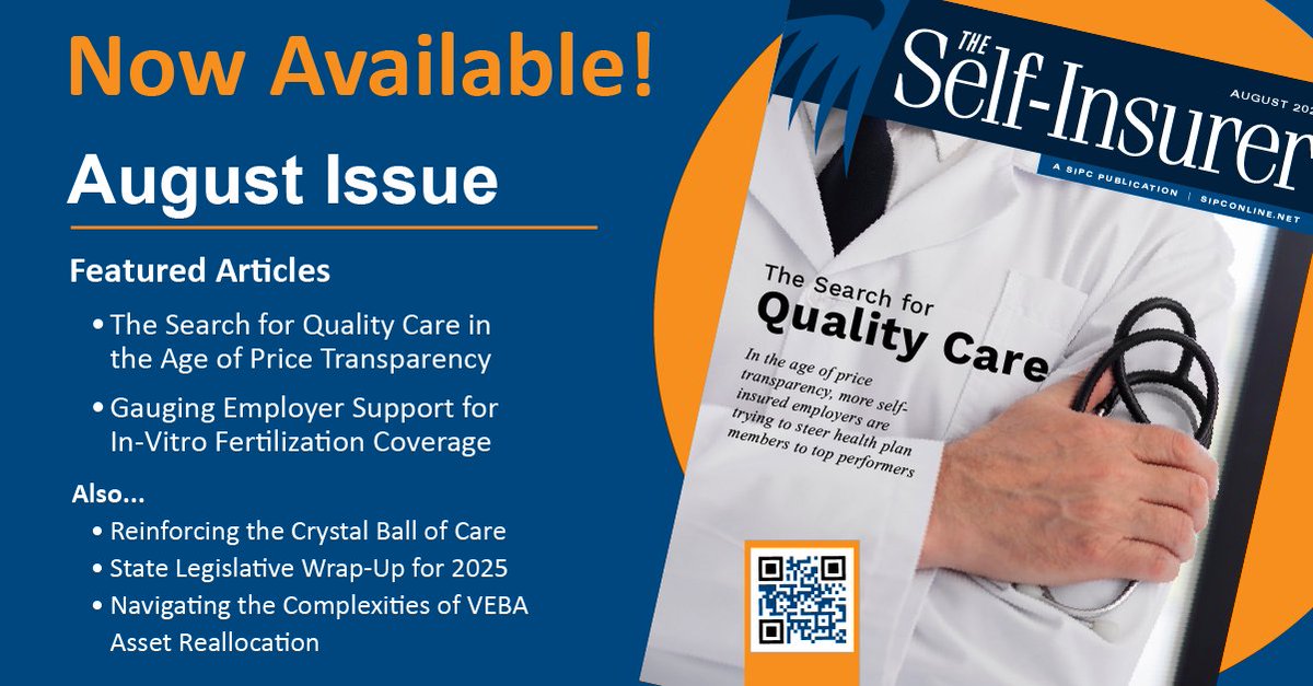 August issue NOW AVAILABLE! 

Featured articles: "The Search for Quality Care in the Age of Transparency" and "Gauging Employer Support for In-Vitro Fertilization Coverage

Digital Issue | issuu.com/selfinsurer/do…

Read monthly to stay current in the self-insurance marketplace.