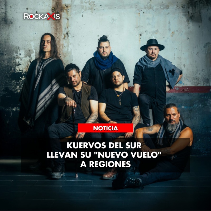 rockaxisoficial's tweet photo. 🦅 ¡@kuervosdelsur emprenden “Nuevo Vuelo” hacia regiones! ✨

Tras su reciente show en Club Chocolate, la banda nacional anuncia dos fechas para presentar su renovado espectáculo:

📍 14 de agosto – Teatro Lihuén, Concepción.
📍 30 de agosto – Trotamundos, Valparaíso.