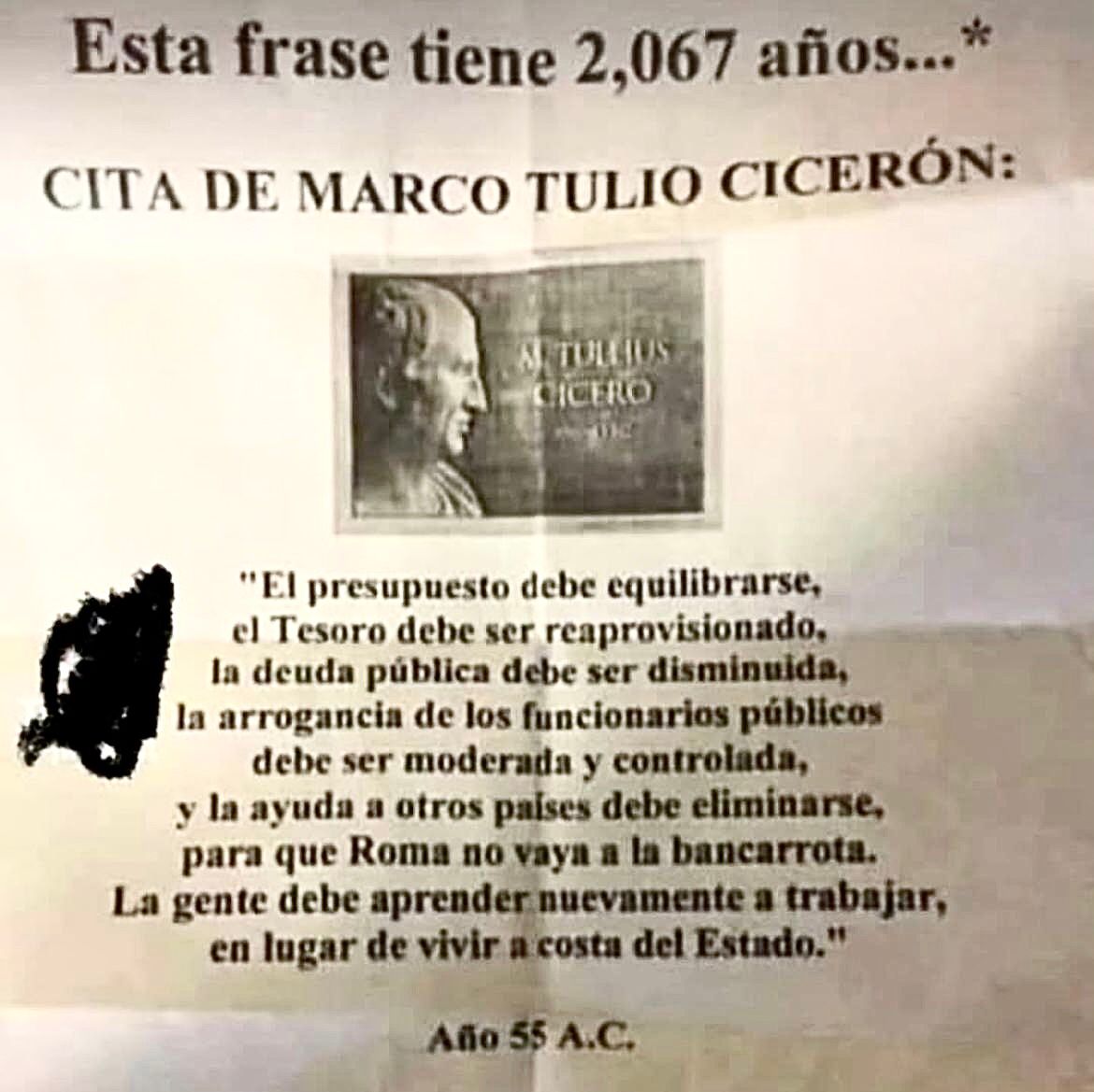 JFKSarabia's tweet photo. Años ha, Cicerón ya alertaba en Roma de la misma situación de hoy en España. https://t.co/AzM99NH51s