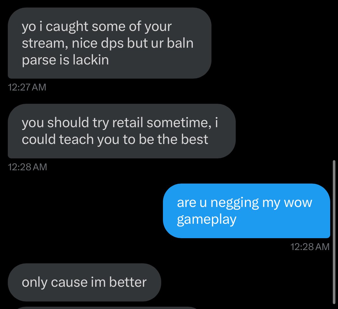 remember that time i got negged for my wow parses