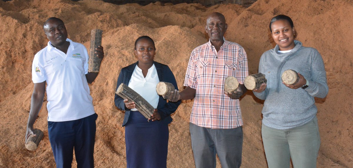 SEI_Africa's tweet photo. Meet Festus Ngugi, a bio-entrepreneur from Kenol, Murang'a County, who is impacting Kenya's bioeconomy for over 13 years. As part of the Advancing Bioeconomy in Kenya (#ABDK) project, our team had the priviledge of visiting Festus, a briquette producer. https://t.co/uJywXfeQHN