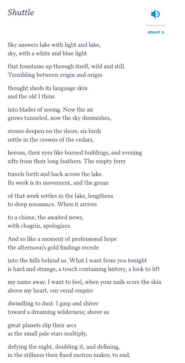 Randall Mann (@randallmannpoet) on Twitter photo Today’s #PoemADay <a href="/POETSorg/">Academy of American Poets</a> is by <a href="/nowarwarren/">Noah Warren</a>. I love the way this poem comes to grief; Warren reminds the reader that intellect is sensual. ❤️ Today’s #PoemADay <a href="/POETSorg/">Academy of American Poets</a> is by <a href="/nowarwarren/">Noah Warren</a>. I love the way this poem comes to grief; Warren reminds the reader that intellect is sensual. ❤️