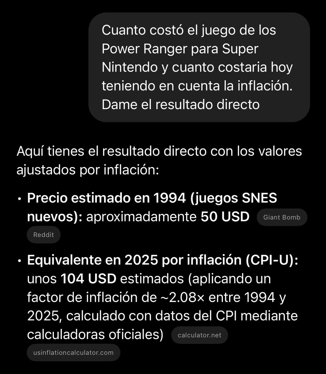 Baureralol's tweet photo. @Naomi_Misora93 La verdad es que antes los juegos eran tanto o más caros que ahora. Recuerdo que el de los Power Ranger me lo regalaron y costó más de 10.000 pesetas (60€). Mirad lo que costaría ahora…
Con esto no defiendo los precios actuales ni el abuso de DLCs. https://t.co/Jozd226K5M