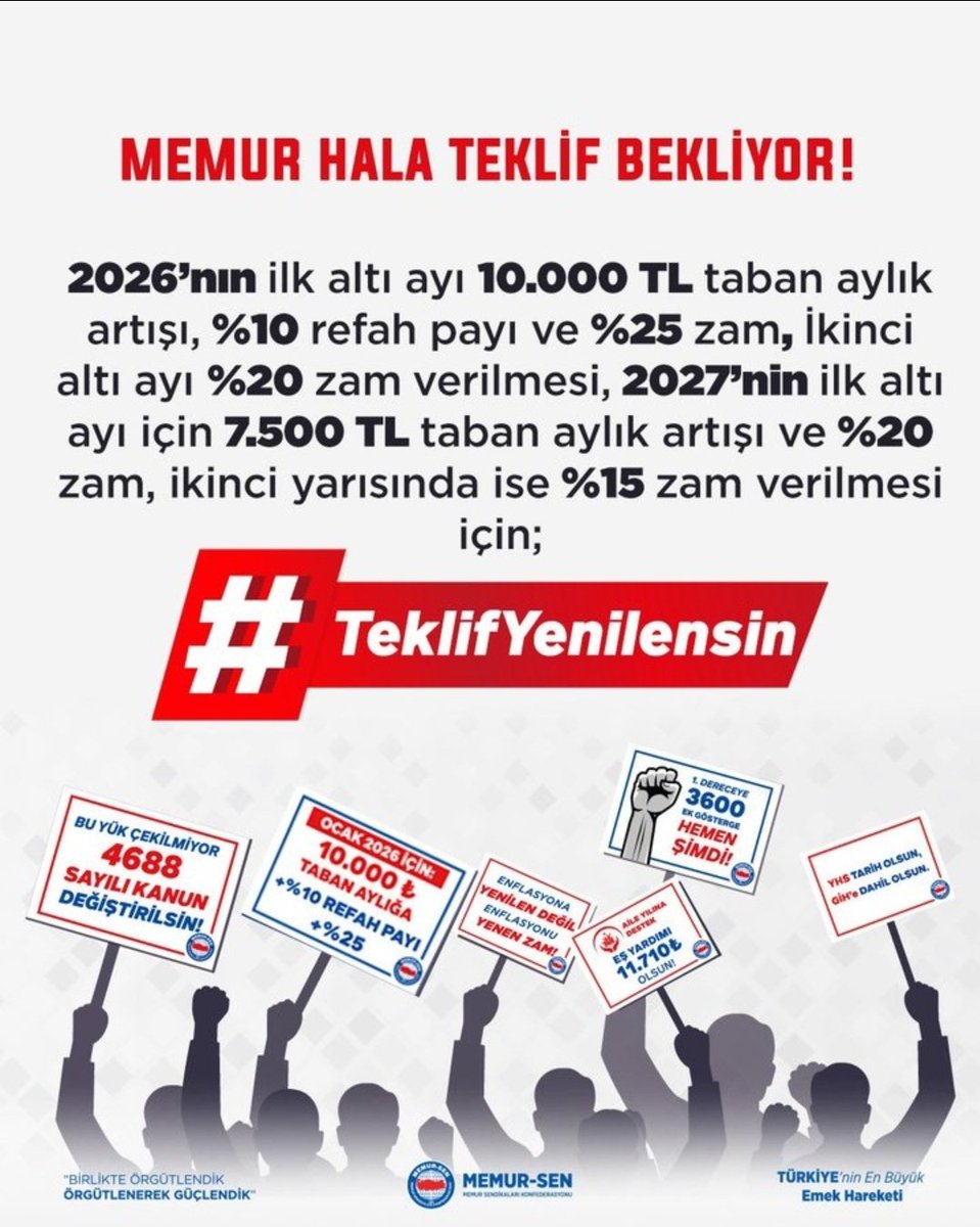 BEM-BİR-SEN Kırklareli (@bem_bir_sen39) on Twitter photo MEMUR HALA TEKLİF BEKLİYOR!
#TeklifYenilensin
#MemurHakkınıİstiyor
<a href="/MemurSenKonf/">Memur-Sen</a>
<a href="/_aliyalcin_/">Ali YALÇIN</a>
<a href="/Bem_Bir_Sen/">BEM-BİR-SEN</a>
<a href="/Leventusl/">🇹🇷Levent USLU</a> MEMUR HALA TEKLİF BEKLİYOR!
#TeklifYenilensin
#MemurHakkınıİstiyor
<a href="/MemurSenKonf/">Memur-Sen</a>
<a href="/_aliyalcin_/">Ali YALÇIN</a>
<a href="/Bem_Bir_Sen/">BEM-BİR-SEN</a>
<a href="/Leventusl/">🇹🇷Levent USLU</a>