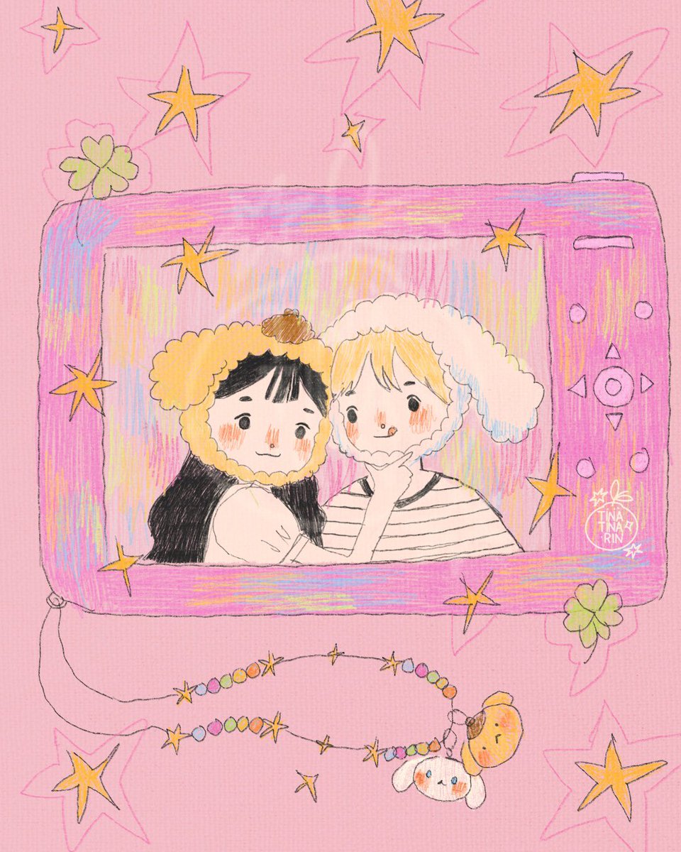 Love cam, color rosa como la de mi poderosísimo takopi. ꈍ ꒳ ꈍ
☆
☆
☆
#illustration #digicam #digitalcamera #love #couple #pompompurin #cinnamoroll #couplehats #sanrio #drawing