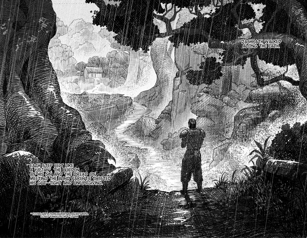I like making the double-page spreads

#ramayana #RamayanaLegendOfTheWarriorPrince #manga #comicbook #indiecomic