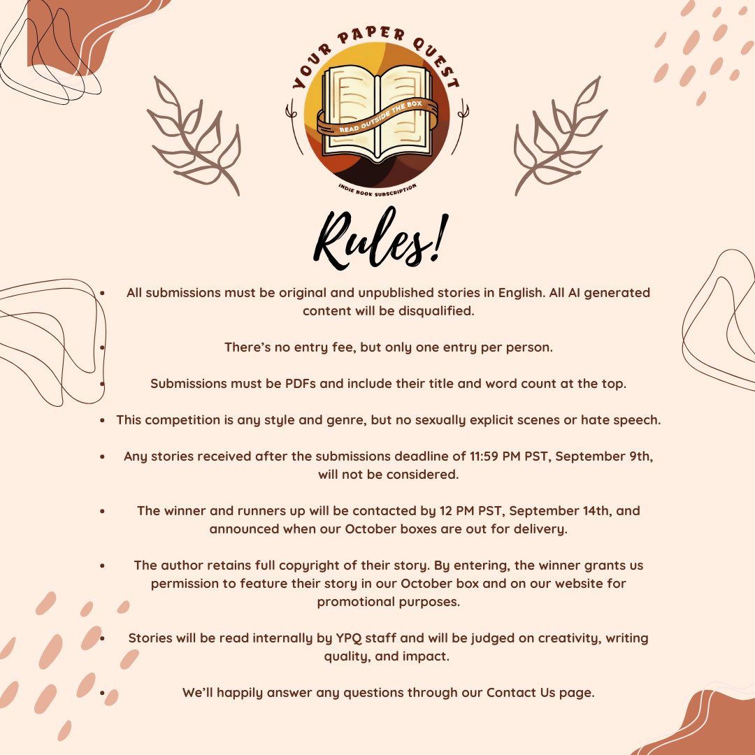 INDIE WRITING COMPETITION
.
We are so happy to announce that submissions for our second ever writing competition are now open!
.
Check the images below for more details and happy writing! 🥳
.
Happy to answer any questions that arise too :)